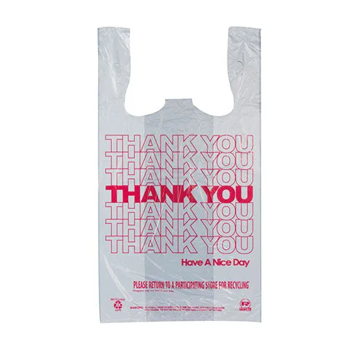 11.5" x 6.5" x 22" Heavy Weight 1/6 Thank You Bags, Pack of 600