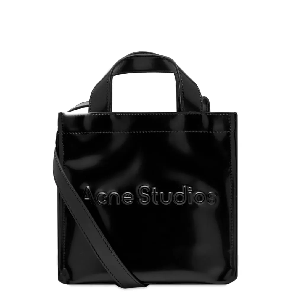 Acne Studios Logo Shopper Mini Bag, black