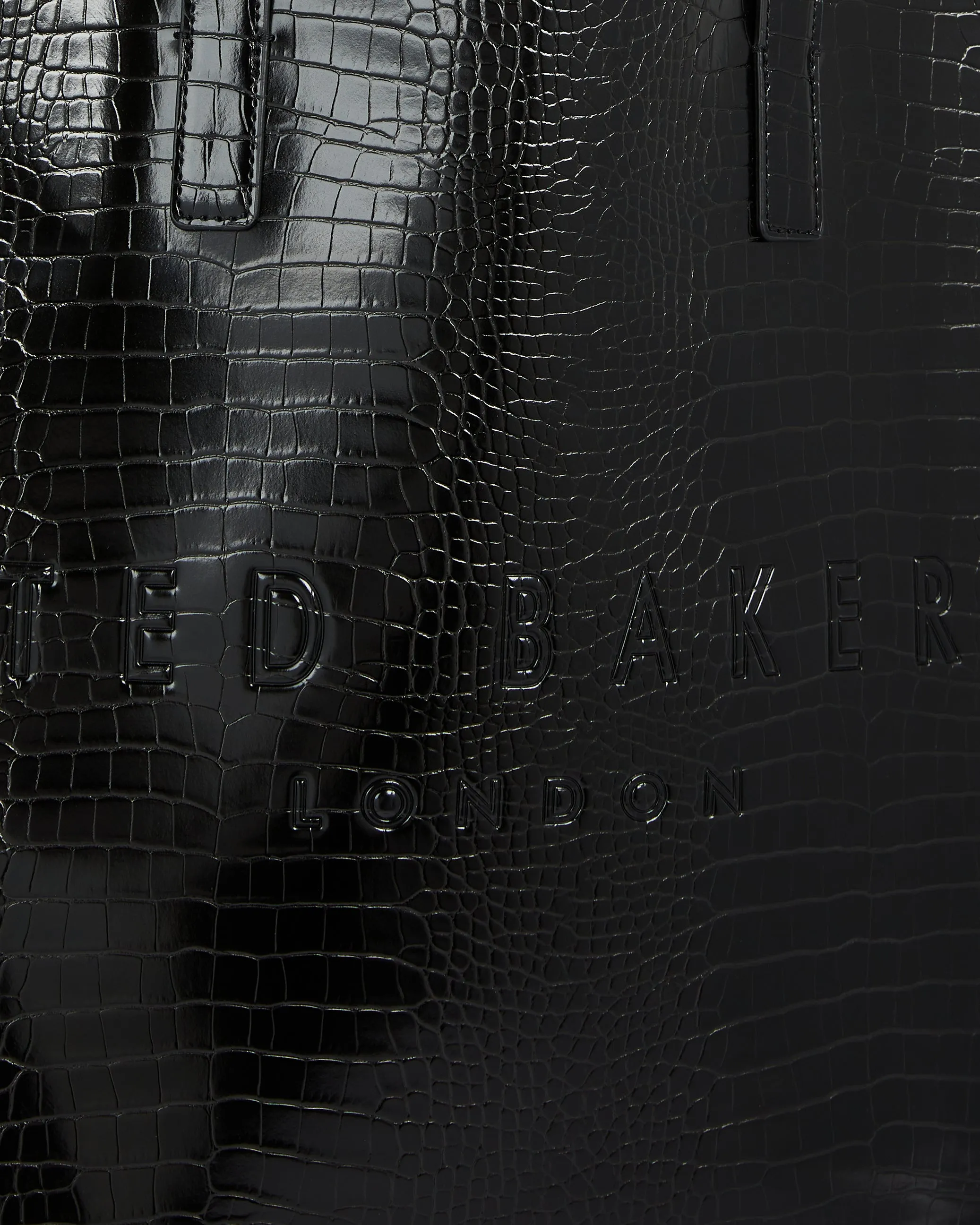 Allicon Mock Croc Icon Tote Bag Jet-Black