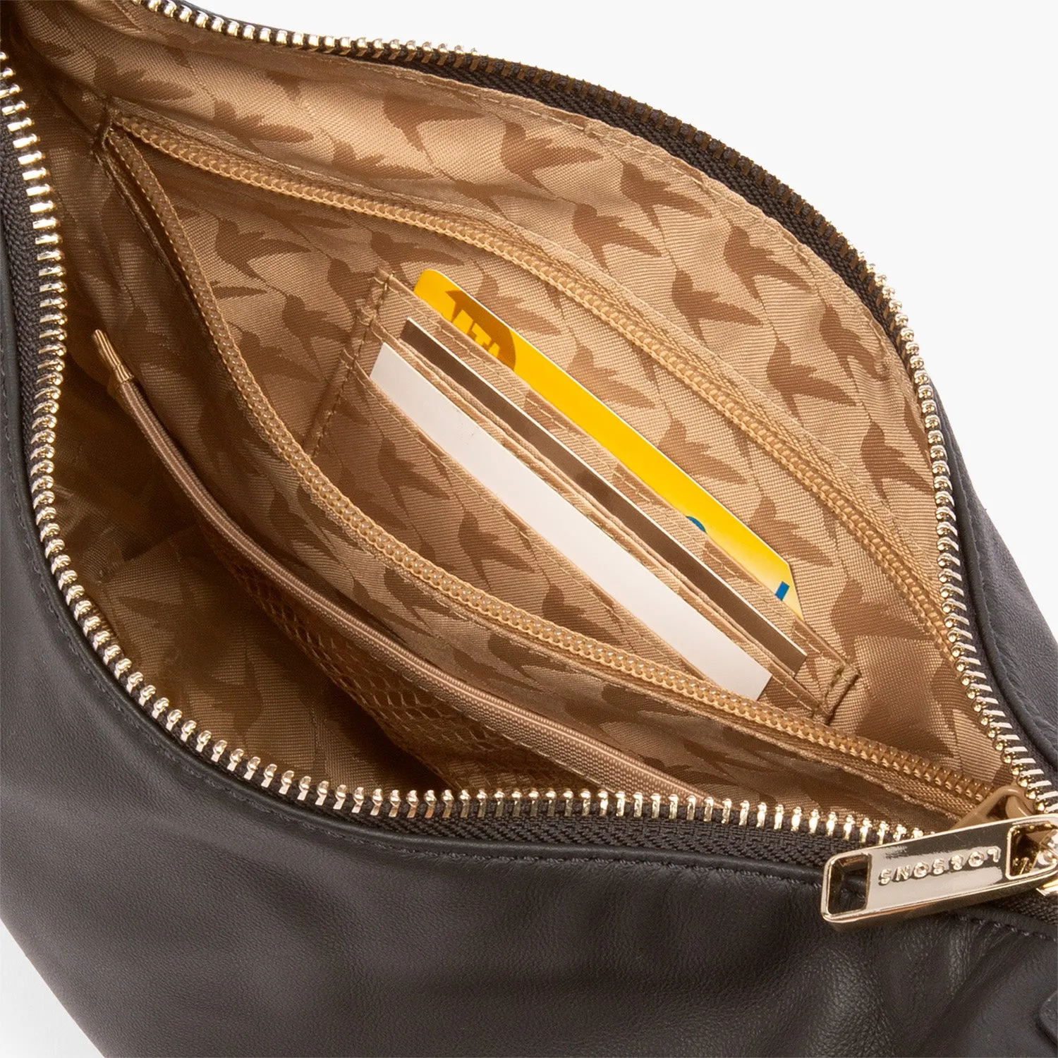 Aoyama - Sheepskin Leather - Black / Gold / Camel