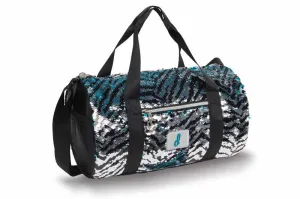 Danshuz B20523 Zebra Sequin Duffel