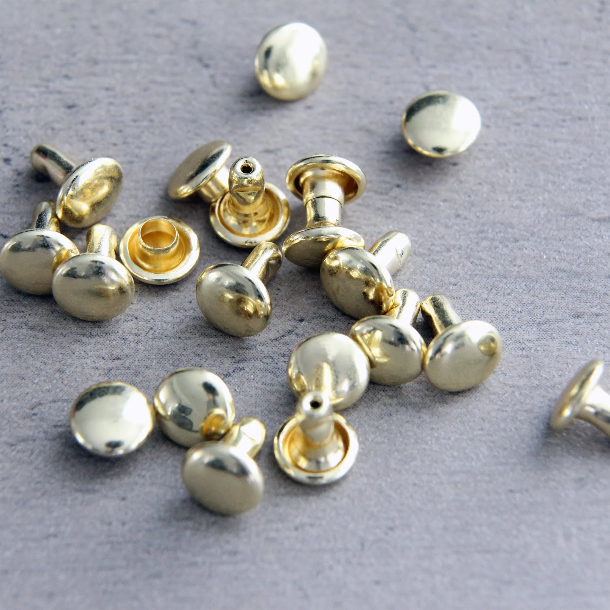 Double Cap Rivets 6mm (20sets)
