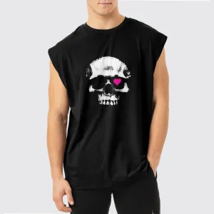 Dread Skull Cut-Off Tank- AA05133