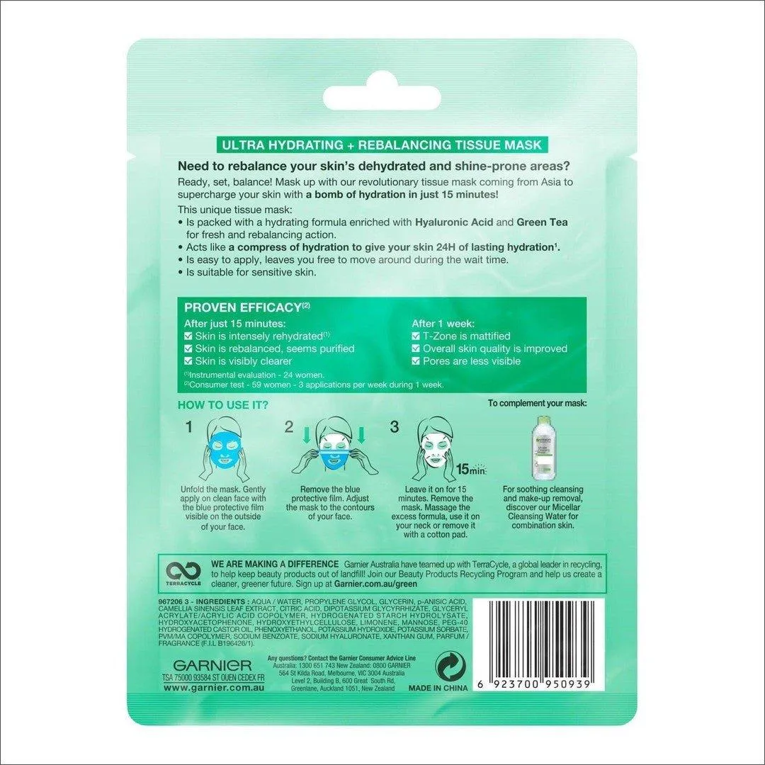 Garnier Hydra Bomb Green Tea Mask