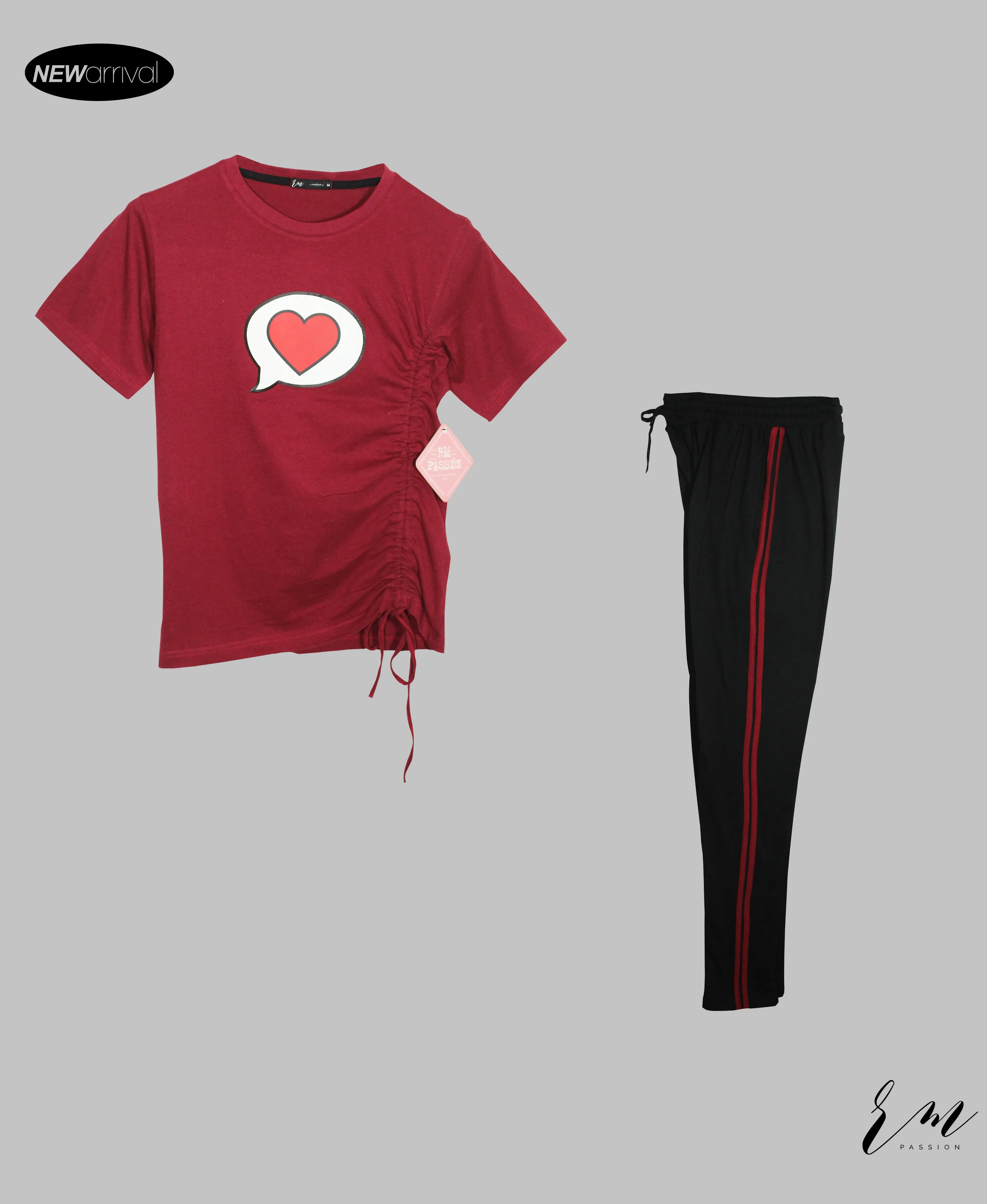 Ladies Heart Pack (Maroon/Black)