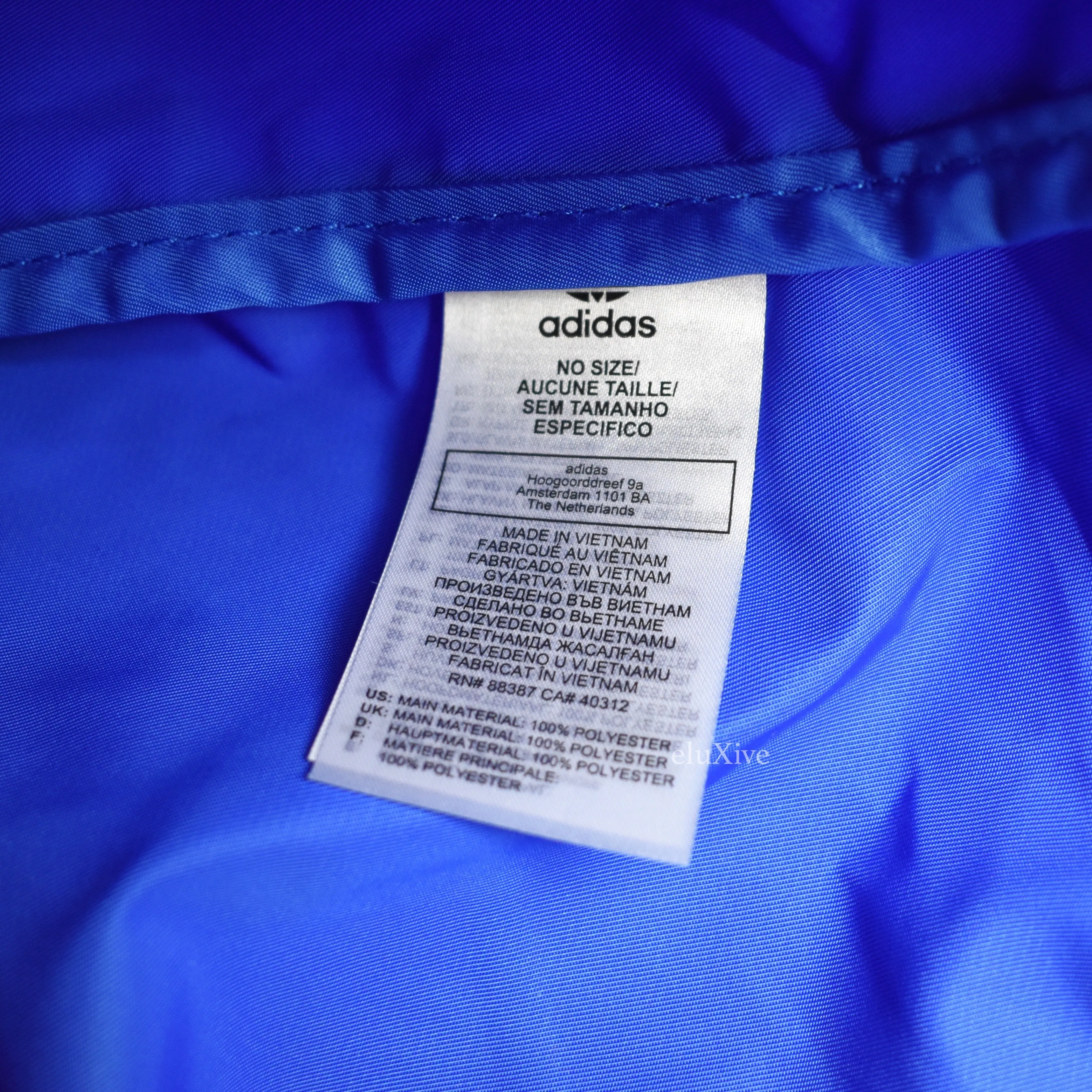 Noah x Adidas - Shell Core Logo Drawstring Bag (Blue)