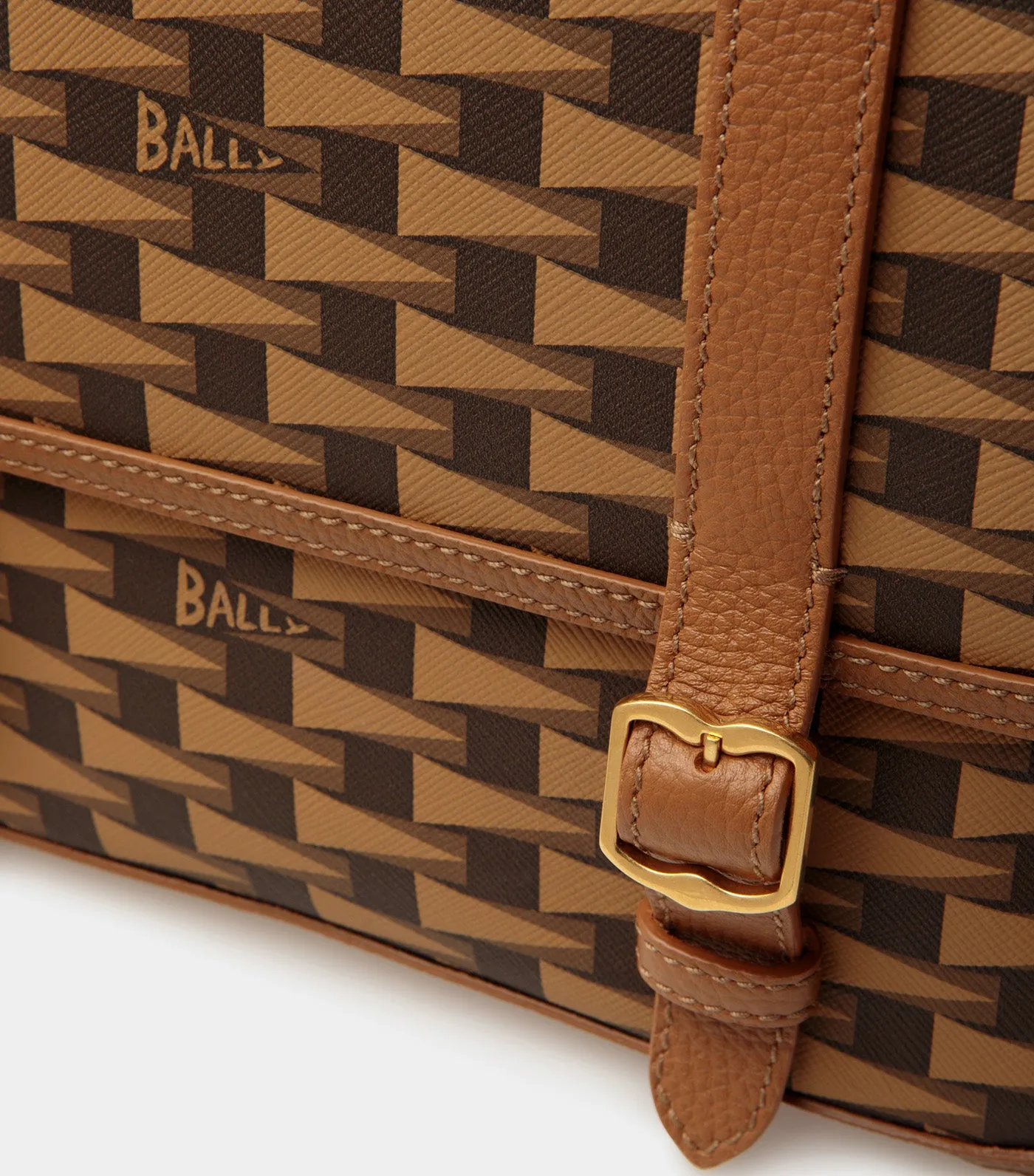 Pennant Messenger Bag Multi Brown