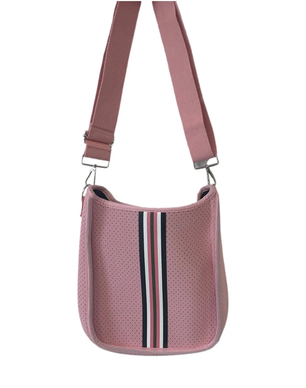 Pink Breast Cancer Neoprene Messenger Bag