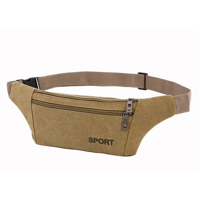Portable Oxford Cloth Waist Bag Women Money Phone Pouch Belt Bag Multifunction Chest Bag Trave Running Sport Accessories Items