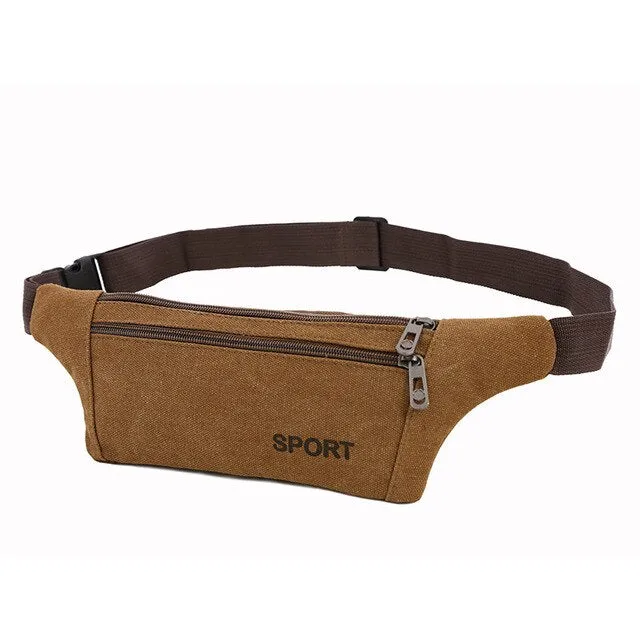 Portable Oxford Cloth Waist Bag Women Money Phone Pouch Belt Bag Multifunction Chest Bag Trave Running Sport Accessories Items