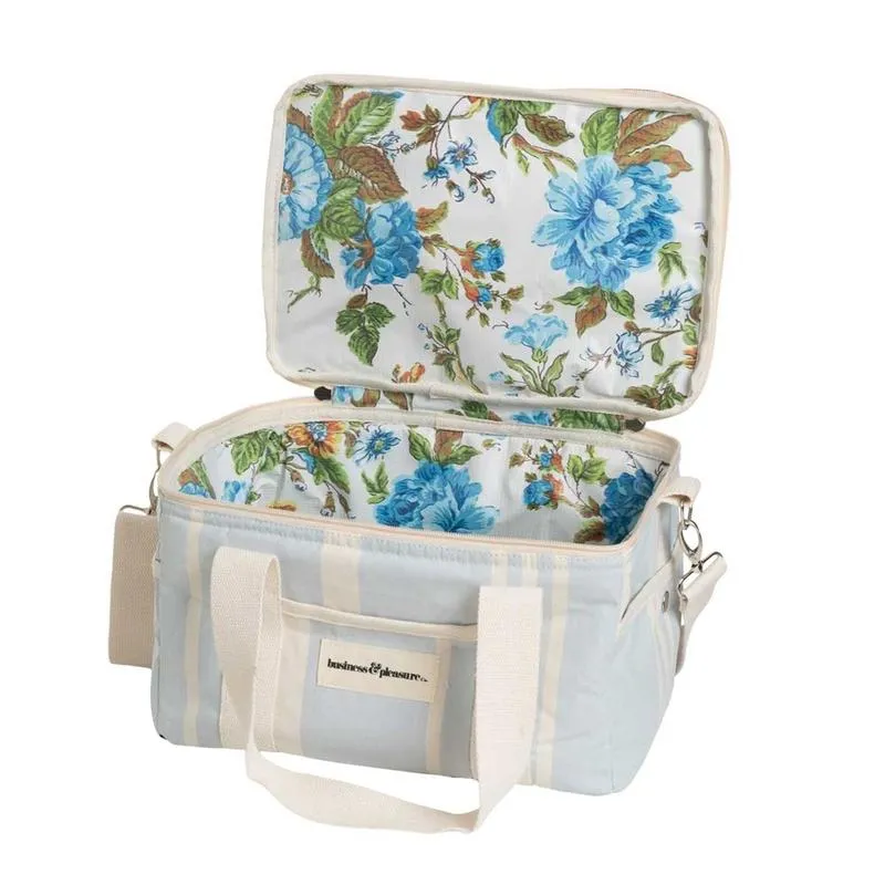 Premium Cooler Bag | Vintage Blue Stripe