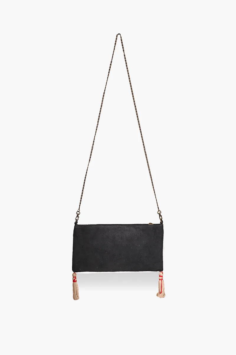 Thai Indo Fusion Embroidered Sling Clutch