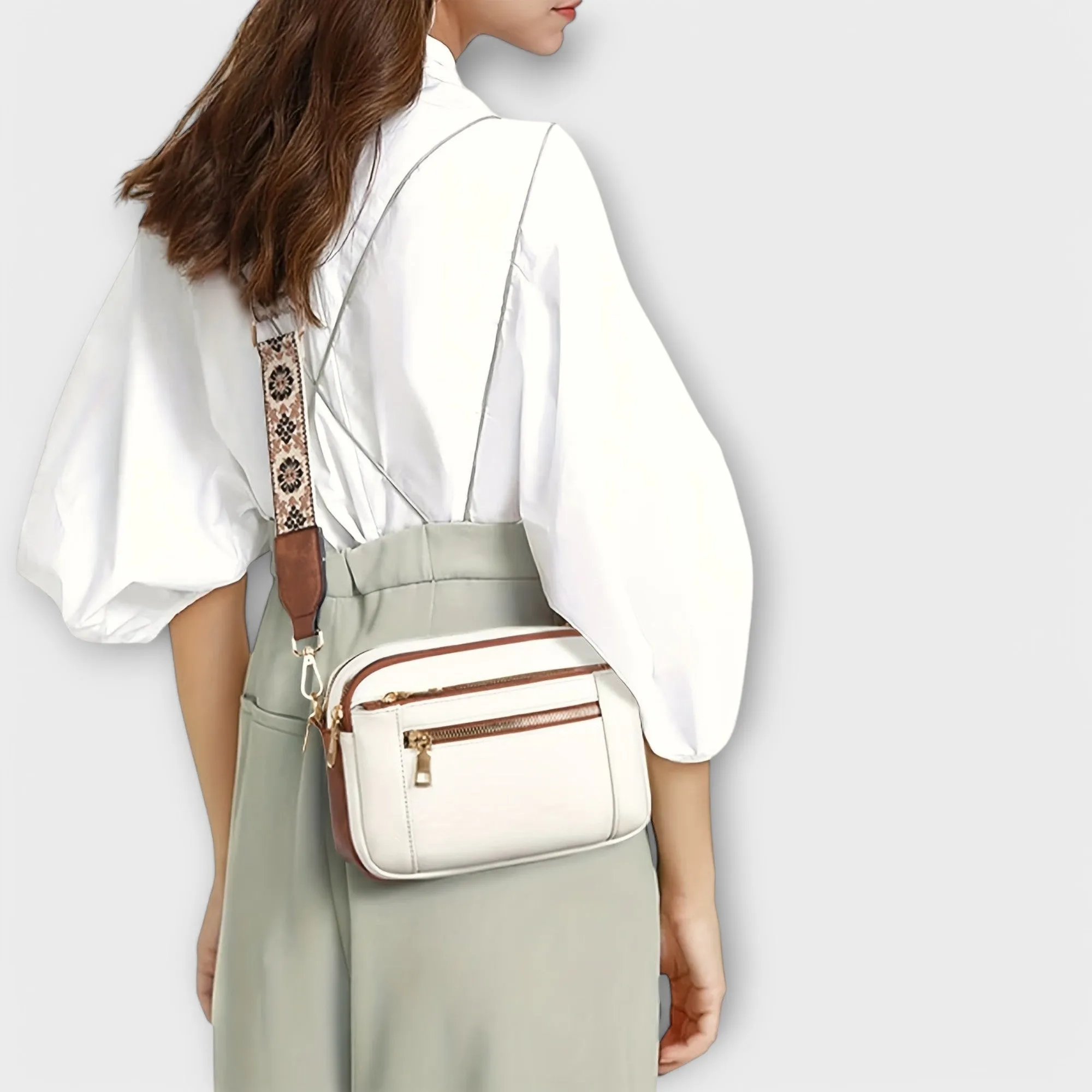 Vegan Leather Crossbody Bag