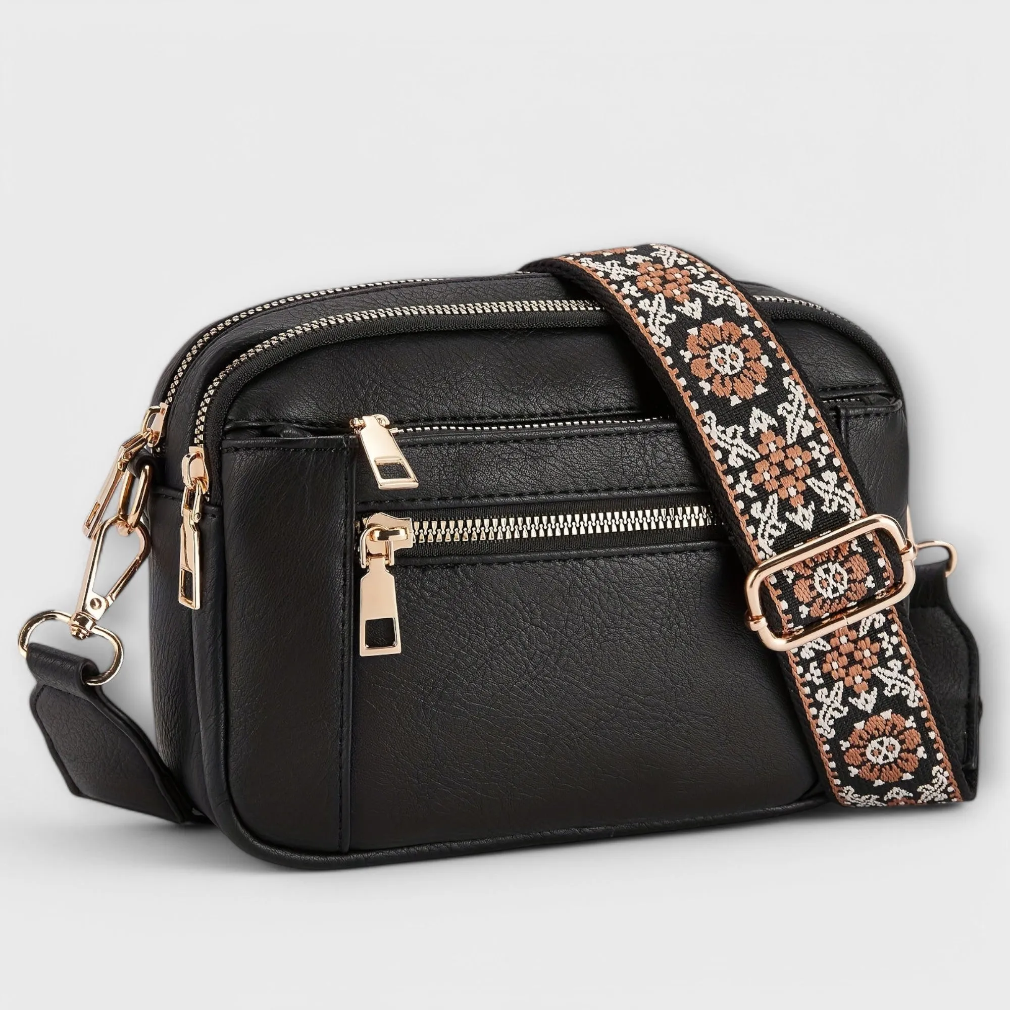 Vegan Leather Crossbody Bag