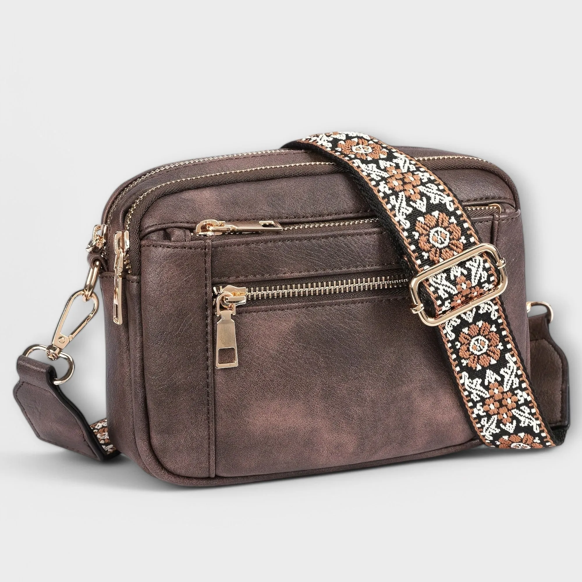 Vegan Leather Crossbody Bag