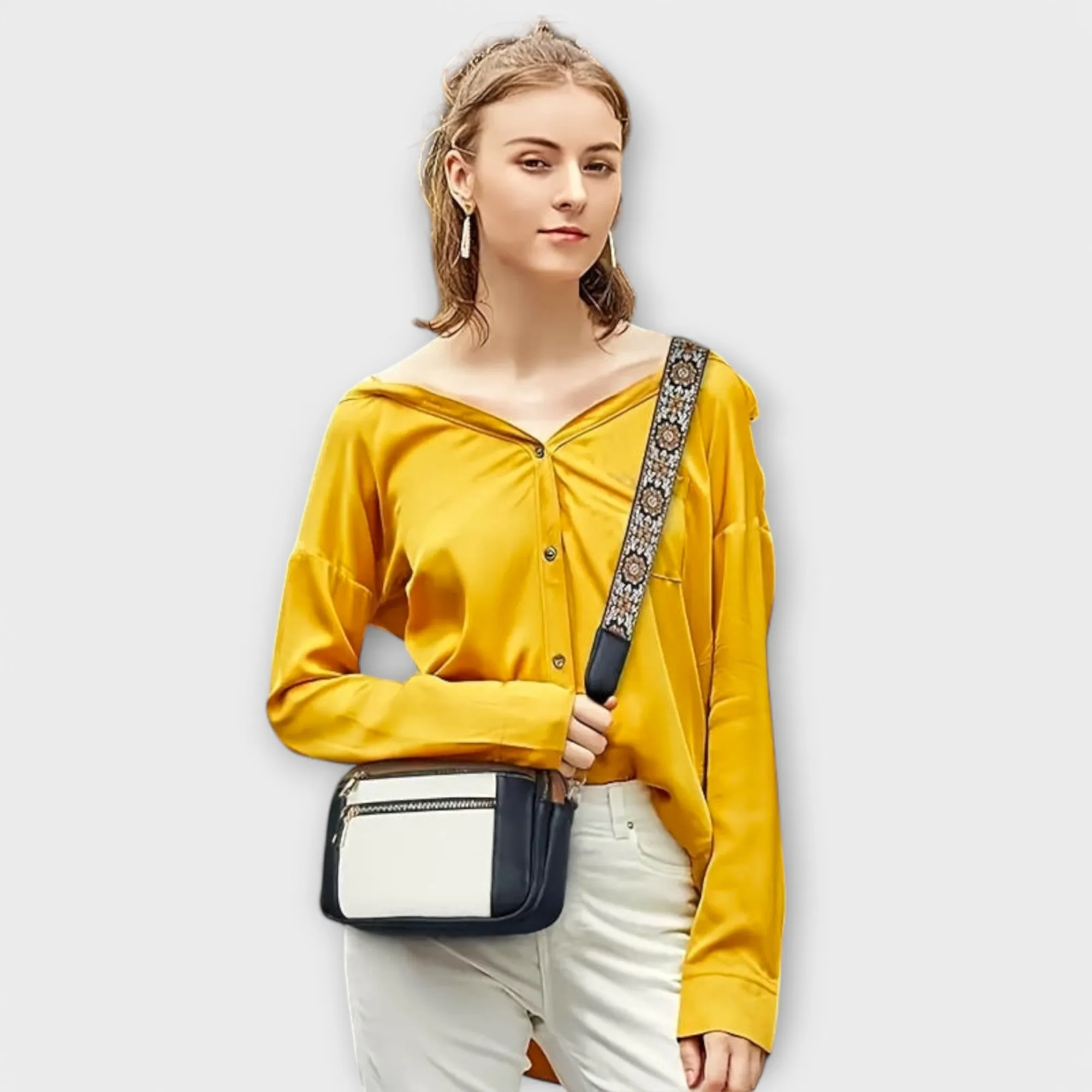 Vegan Leather Crossbody Bag