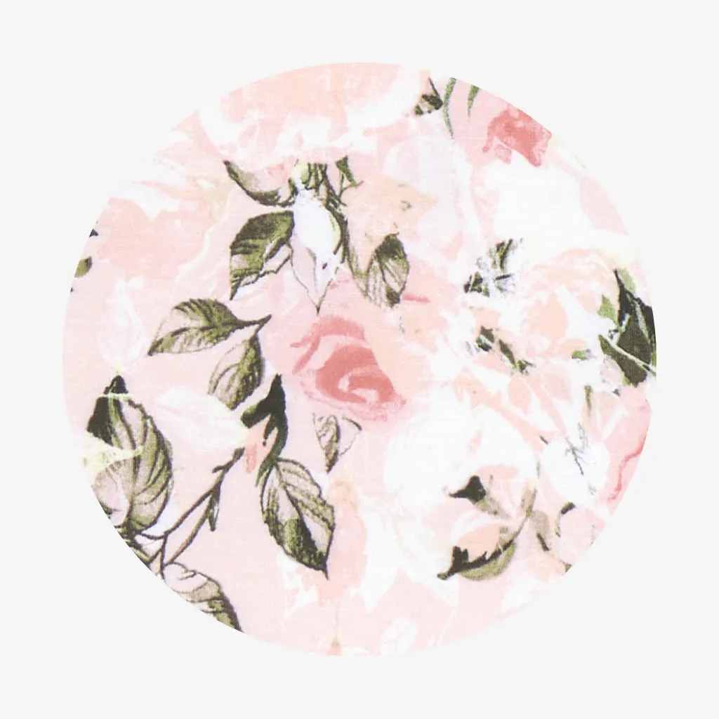 Vintage Pink Rose Sleeveless Sleep Bag